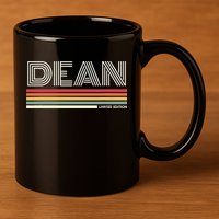 Dean Limited Edition Last Name Reunion Surname Gathering 11oz C Handle Ceramic Mug