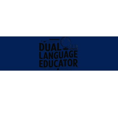 Dual Language Educator Bumper Sticker