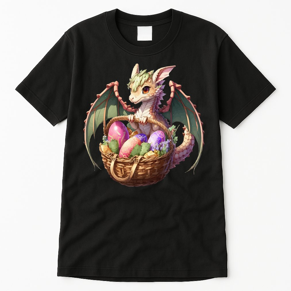 Dragon  Lover - Easter Eggs Basket Tall T-Shirt