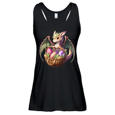 Dragon  Lover - Easter Eggs Basket Ladies Essential Flowy Tank