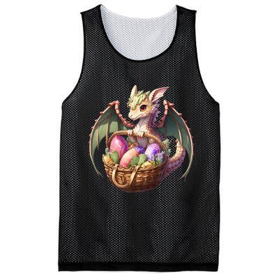 Dragon  Lover - Easter Eggs Basket Mesh Reversible Basketball Jersey Tank