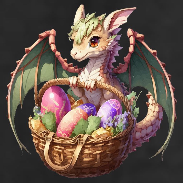 Dragon  Lover - Easter Eggs Basket Hat