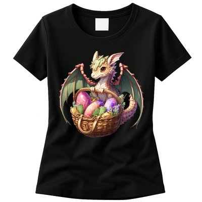 Dragon  Lover - Easter Eggs Basket Womens T-Shirt
