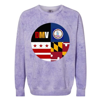 Dmv Love Embrace The Capital Region Colorblast Crewneck Sweatshirt