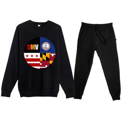 Dmv Love Embrace The Capital Region Premium Crewneck Sweatsuit Set