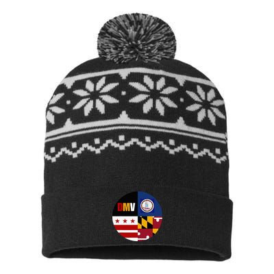 Dmv Love Embrace The Capital Region USA-Made Snowflake Beanie