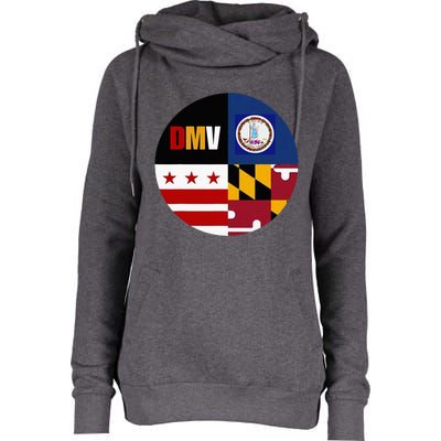 Dmv Love Embrace The Capital Region Womens Funnel Neck Pullover Hood