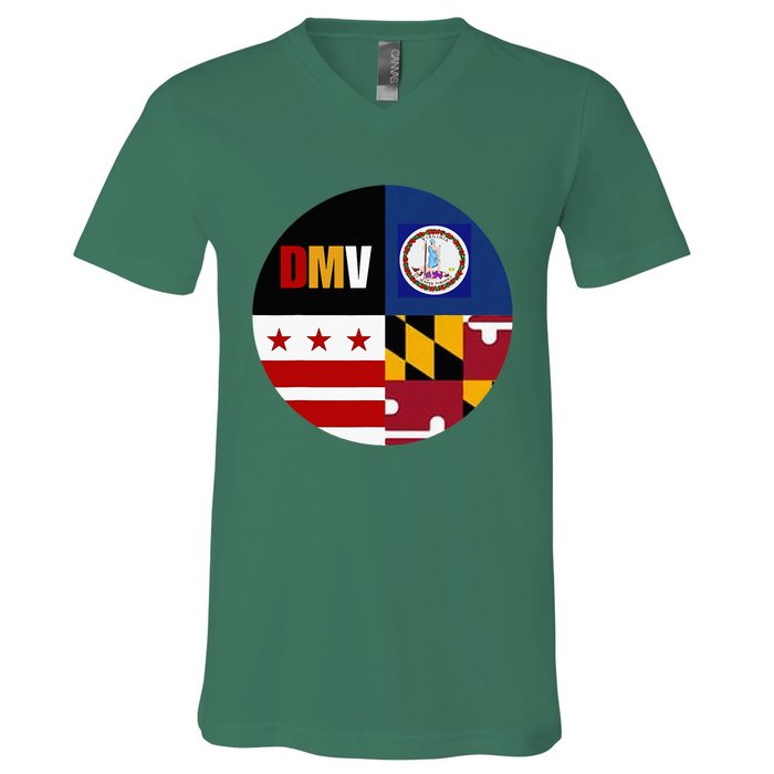 Dmv Love Embrace The Capital Region V-Neck T-Shirt