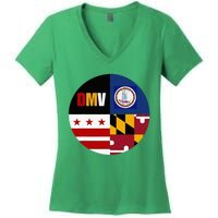 Dmv Love Embrace The Capital Region Women's V-Neck T-Shirt