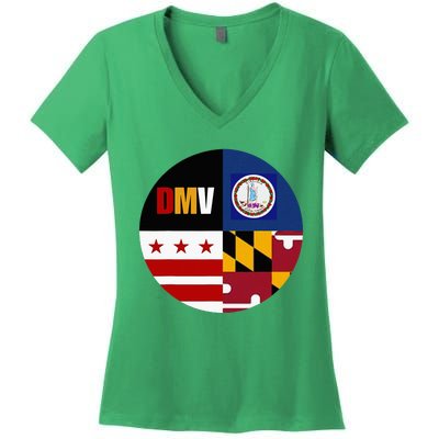 Dmv Love Embrace The Capital Region Women's V-Neck T-Shirt