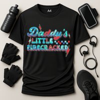 Daddys Little Firecracker Happy 4th Of July Independence Gift Performance Shirt