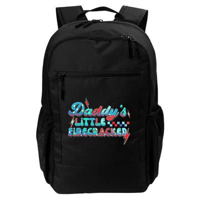 Daddys Little Firecracker Happy 4th Of July Independence Gift Backpack