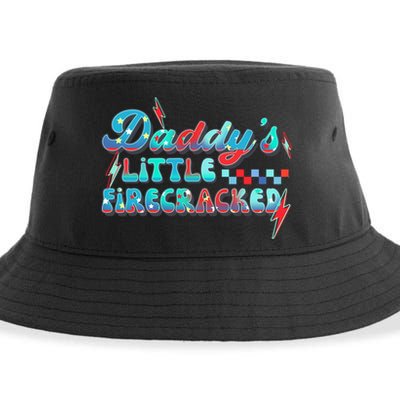 Daddys Little Firecracker Happy 4th Of July Independence Gift Sustainable Bucket Hat