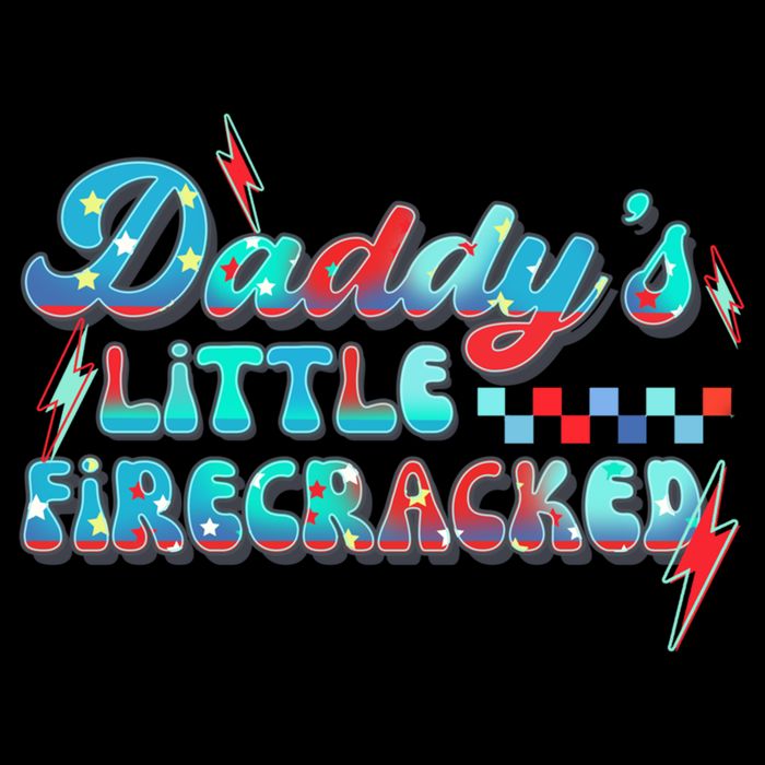 Daddys Little Firecracker Happy 4th Of July Independence Gift Drawstring Bag