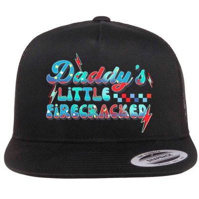 Daddys Little Firecracker Happy 4th Of July Independence Gift Flatbill Hat