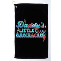 Daddys Little Firecracker Happy 4th Of July Independence Gift Golf Towel