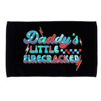 Daddys Little Firecracker Happy 4th Of July Independence Gift Microfiber Hand Towel