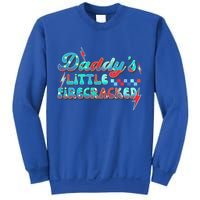 Daddys Little Firecracker Happy 4th Of July Independence Gift Sweatshirt