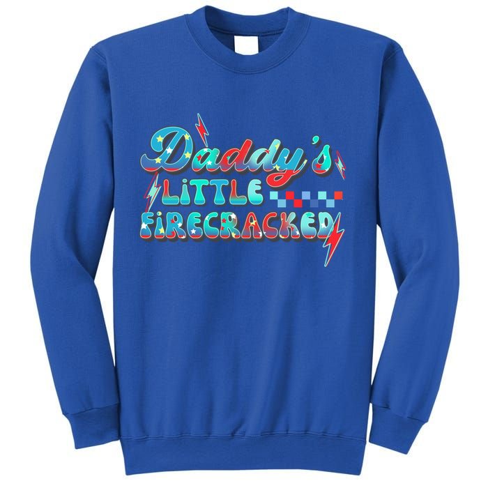 Daddys Little Firecracker Happy 4th Of July Independence Gift Sweatshirt