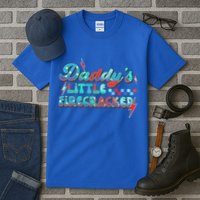 Daddys Little Firecracker Happy 4th Of July Independence Gift Tall T-Shirt