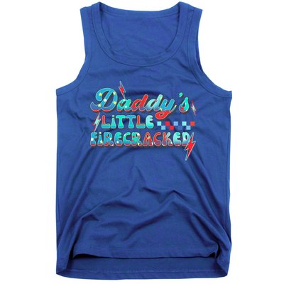 Daddys Little Firecracker Happy 4th Of July Independence Gift Tank Top