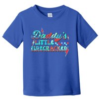 Daddys Little Firecracker Happy 4th Of July Independence Gift Toddler T-Shirt
