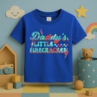 Daddys Little Firecracker Happy 4th Of July Independence Gift Toddler T-Shirt