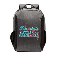 Daddys Little Firecracker Happy 4th Of July Independence Gift Vector Backpack