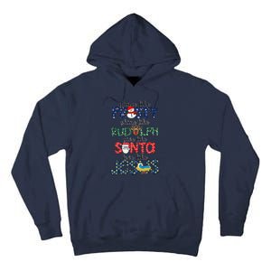 Dance Like Frosty Shine Give Santa Love Like Jesus Tall Hoodie