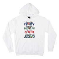 Dance Like Frosty Shine Give Santa Love Like Jesus Hoodie