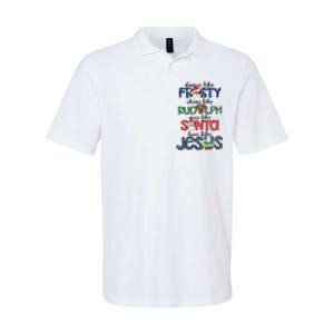 Dance Like Frosty Shine Give Santa Love Like Jesus Softstyle Adult Sport Polo