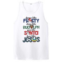 Dance Like Frosty Shine Give Santa Love Like Jesus PosiCharge Competitor Tank