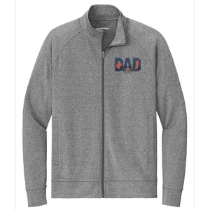 Dad Life Fishing Lover Fathers Day Gift Stretch Full-Zip Cadet Jacket