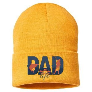 Dad Life Fishing Lover Fathers Day Gift Sustainable Knit Beanie