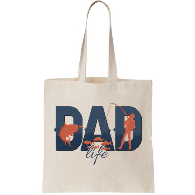 Dad Life Fishing Lover Fathers Day Gift Tote Bag