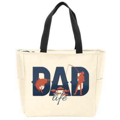 Dad Life Fishing Lover Fathers Day Gift Zip Tote Bag