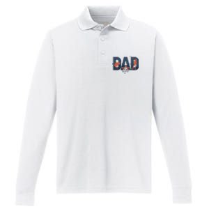 Dad Life Fishing Lover Fathers Day Gift Performance Long Sleeve Polo