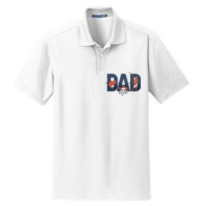 Dad Life Fishing Lover Fathers Day Gift Dry Zone Grid Polo