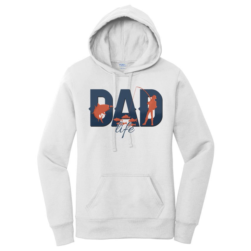 Dad Life Fishing Lover Fathers Day Gift Women's Pullover Hoodie