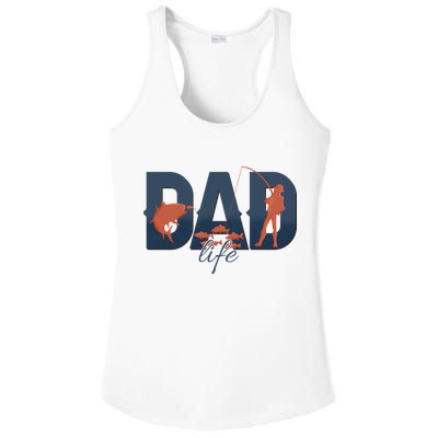 Dad Life Fishing Lover Fathers Day Gift Ladies PosiCharge Competitor Racerback Tank