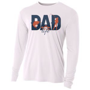 Dad Life Fishing Lover Fathers Day Gift Cooling Performance Long Sleeve Crew