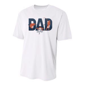 Dad Life Fishing Lover Fathers Day Gift Youth Performance Sprint T-Shirt