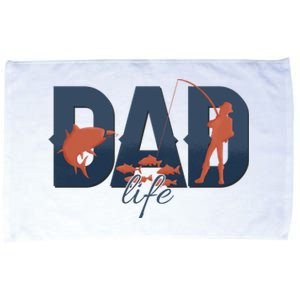 Dad Life Fishing Lover Fathers Day Gift Microfiber Hand Towel