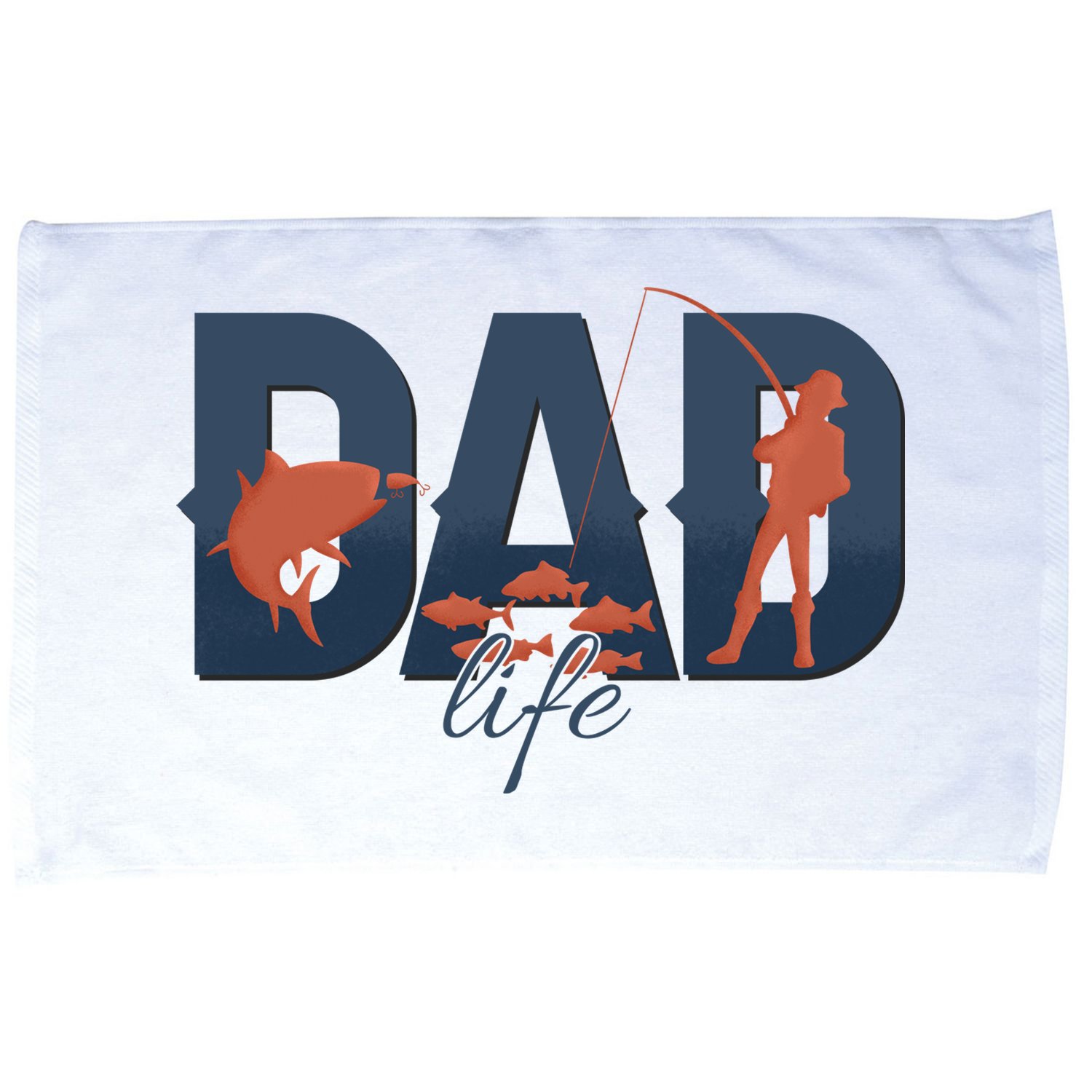 Dad Life Fishing Lover Fathers Day Gift Microfiber Hand Towel