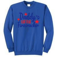 Daddys Little Firecracker Freedom 4t Of July Gift Sweatshirt