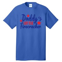 Daddys Little Firecracker Freedom 4t Of July Gift Tall T-Shirt