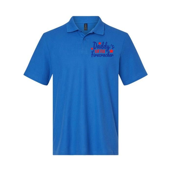 Daddys Little Firecracker Freedom 4t Of July Gift Softstyle Adult Sport Polo