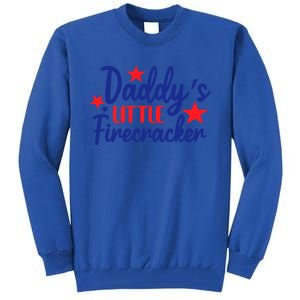 Daddys Little Firecracker Freedom 4t Of July Gift Tall Sweatshirt