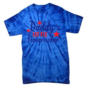 Daddys Little Firecracker Freedom 4t Of July Gift Tie-Dye T-Shirt