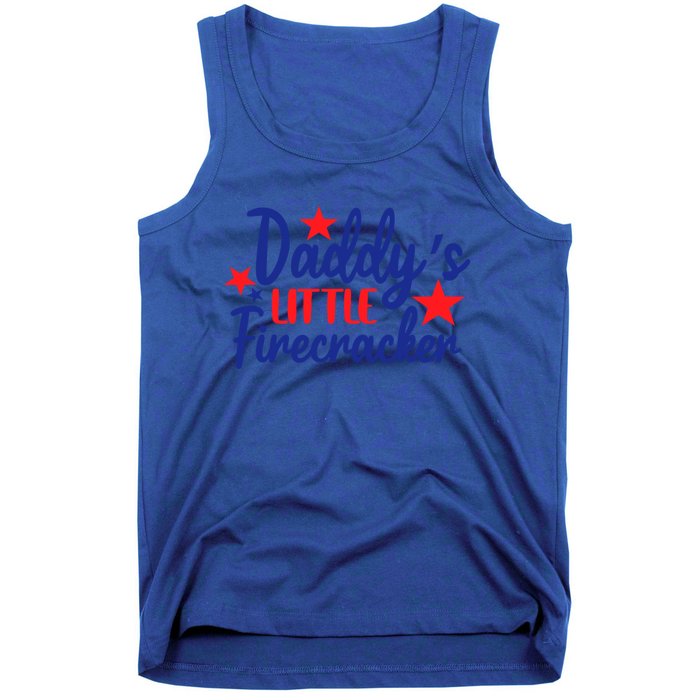 Daddys Little Firecracker Freedom 4t Of July Gift Tank Top